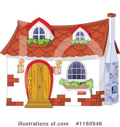Royalty-Free (RF) House Clipart Illustration by Pushkin - Stock Sample #1160946