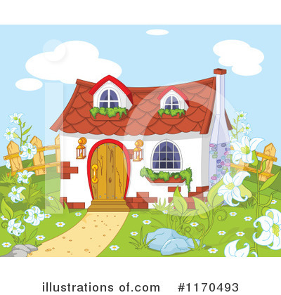 Royalty-Free (RF) House Clipart Illustration by Pushkin - Stock Sample #1170493