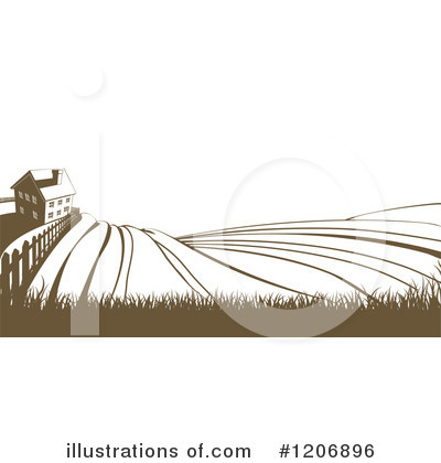 Farmland Clipart #1206896 by AtStockIllustration