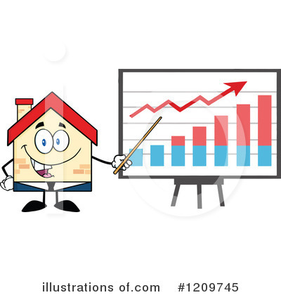 Royalty-Free (RF) House Clipart Illustration by Hit Toon - Stock Sample #1209745