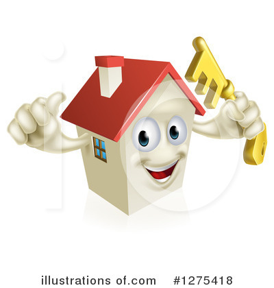 Royalty-Free (RF) House Clipart Illustration by AtStockIllustration - Stock Sample #1275418