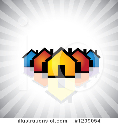 House Clipart #1299054 by ColorMagic