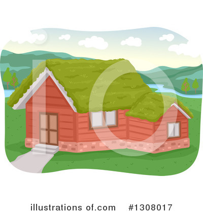 Royalty-Free (RF) House Clipart Illustration by BNP Design Studio - Stock Sample #1308017