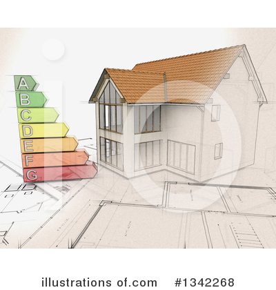 Royalty-Free (RF) House Clipart Illustration by KJ Pargeter - Stock Sample #1342268