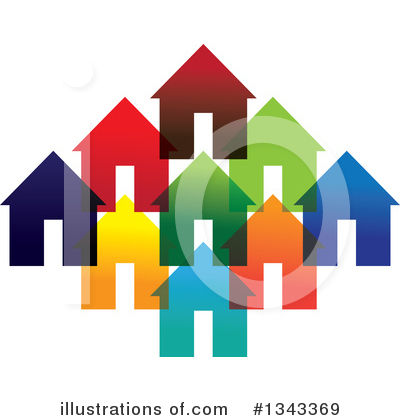 Royalty-Free (RF) House Clipart Illustration by ColorMagic - Stock Sample #1343369