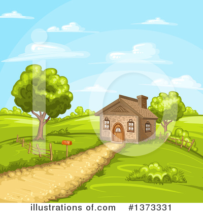 Royalty-Free (RF) House Clipart Illustration by merlinul - Stock Sample #1373331