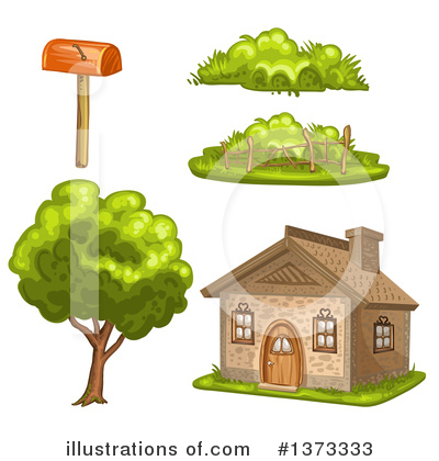 Royalty-Free (RF) House Clipart Illustration by merlinul - Stock Sample #1373333
