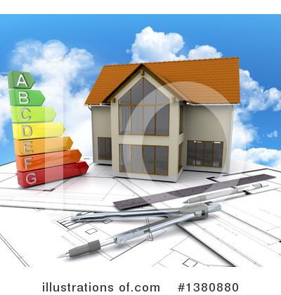 Royalty-Free (RF) House Clipart Illustration by KJ Pargeter - Stock Sample #1380880
