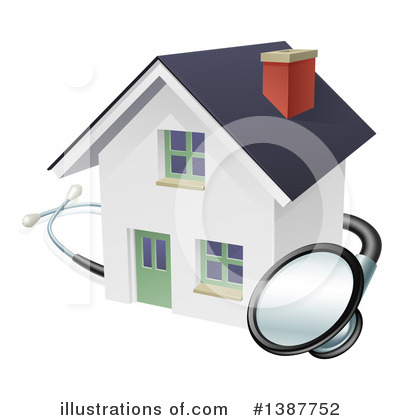 Houses Clipart #1387752 by AtStockIllustration