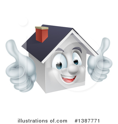 House Clipart #1387771 by AtStockIllustration