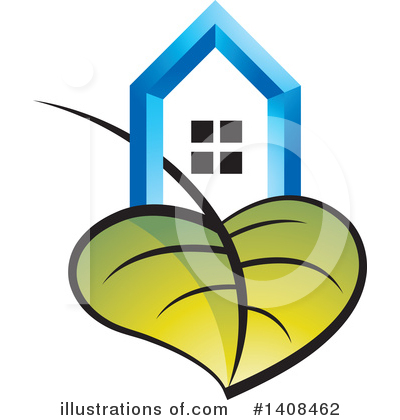 Royalty-Free (RF) House Clipart Illustration by Lal Perera - Stock Sample #1408462