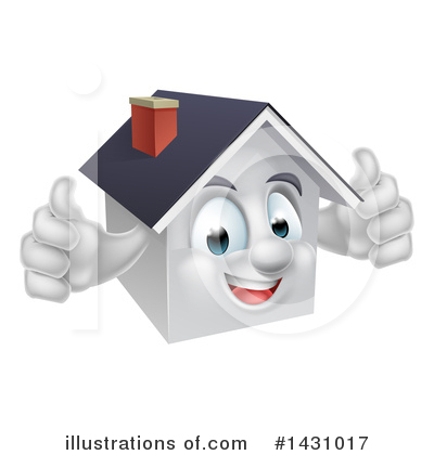Royalty-Free (RF) House Clipart Illustration by AtStockIllustration - Stock Sample #1431017