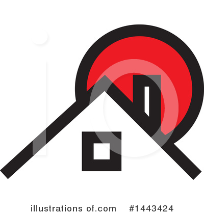 Royalty-Free (RF) House Clipart Illustration by ColorMagic - Stock Sample #1443424