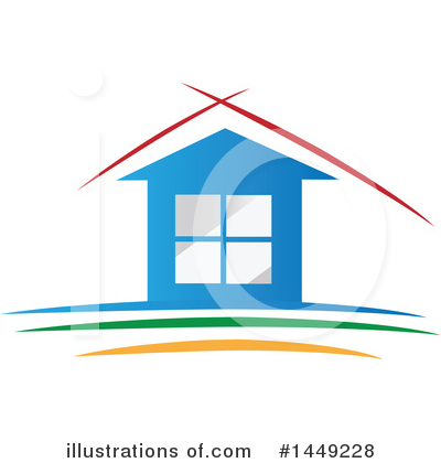 Royalty-Free (RF) House Clipart Illustration by Domenico Condello - Stock Sample #1449228