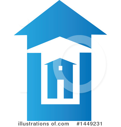 Royalty-Free (RF) House Clipart Illustration by Domenico Condello - Stock Sample #1449231