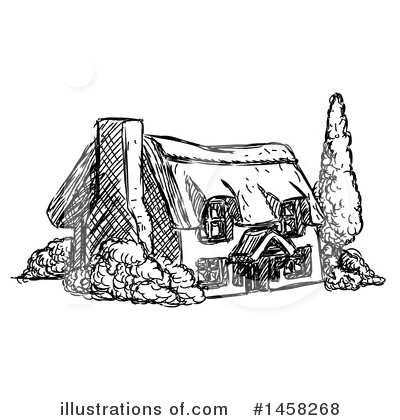 Royalty-Free (RF) House Clipart Illustration by AtStockIllustration - Stock Sample #1458268