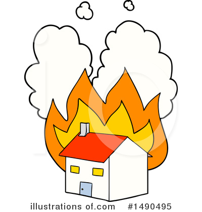 Royalty-Free (RF) House Clipart Illustration by lineartestpilot - Stock Sample #1490495