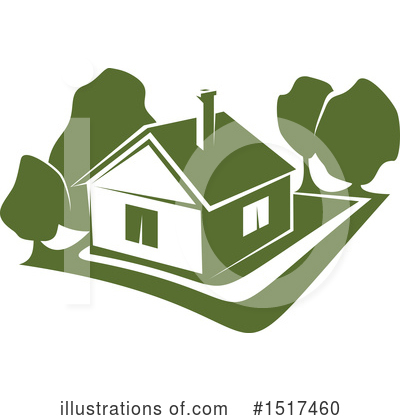 Royalty-Free (RF) House Clipart Illustration by Vector Tradition SM - Stock Sample #1517460
