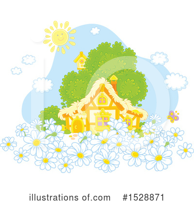 Royalty-Free (RF) House Clipart Illustration by Alex Bannykh - Stock Sample #1528871
