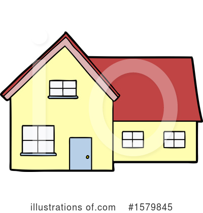 Royalty-Free (RF) House Clipart Illustration by lineartestpilot - Stock Sample #1579845