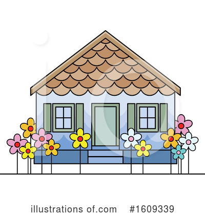 Cottage Clipart #1609339 by Lal Perera