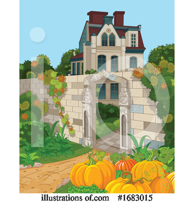 Royalty-Free (RF) House Clipart Illustration by Pushkin - Stock Sample #1683015