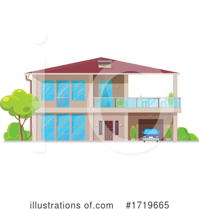 Royalty-Free (RF) House Clipart Illustration by Vector Tradition SM - Stock Sample #1719665