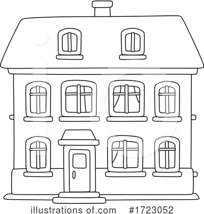Royalty-Free (RF) House Clipart Illustration by Alex Bannykh - Stock Sample #1723052