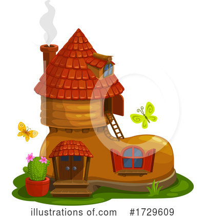Royalty-Free (RF) House Clipart Illustration by Vector Tradition SM - Stock Sample #1729609