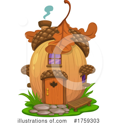 Acorn Clipart #1759303 by Vector Tradition SM