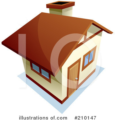 Royalty-Free (RF) House Clipart Illustration by BNP Design Studio - Stock Sample #210147