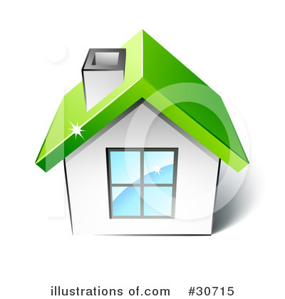 Royalty-Free (RF) House Clipart Illustration by beboy - Stock Sample #30715