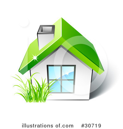 Royalty-Free (RF) House Clipart Illustration by beboy - Stock Sample #30719