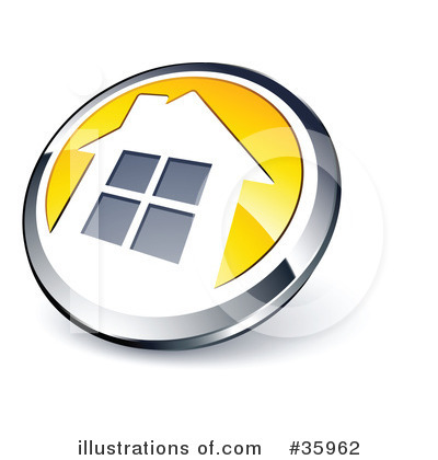 Royalty-Free (RF) House Clipart Illustration by beboy - Stock Sample #35962