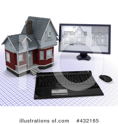 Royalty-Free (RF) House Clipart Illustration by KJ Pargeter - Stock Sample #432165