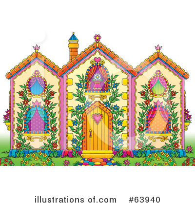 Royalty-Free (RF) House Clipart Illustration by Alex Bannykh - Stock Sample #63940