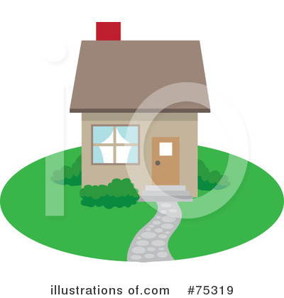 Royalty-Free (RF) House Clipart Illustration by Rosie Piter - Stock Sample #75319