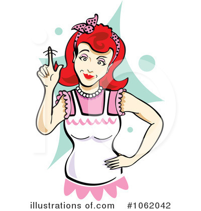 Royalty-Free (RF) Housewife Clipart Illustration by Andy Nortnik - Stock Sample #1062042