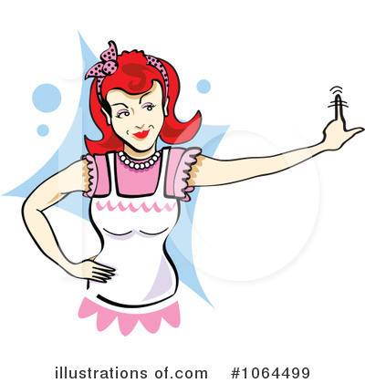 Royalty-Free (RF) Housewife Clipart Illustration by Andy Nortnik - Stock Sample #1064499