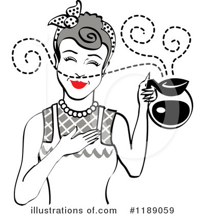 Royalty-Free (RF) Housewife Clipart Illustration by Andy Nortnik - Stock Sample #1189059