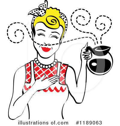 Royalty-Free (RF) Housewife Clipart Illustration by Andy Nortnik - Stock Sample #1189063