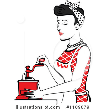 Royalty-Free (RF) Housewife Clipart Illustration by Andy Nortnik - Stock Sample #1189079