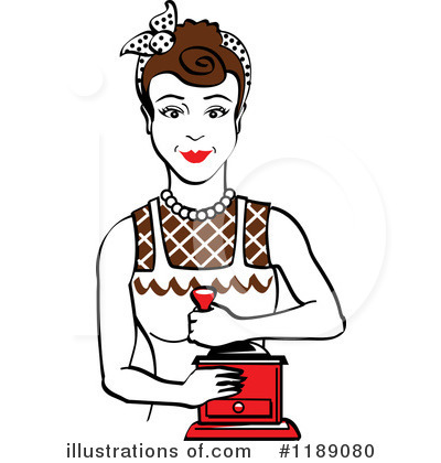 Royalty-Free (RF) Housewife Clipart Illustration by Andy Nortnik - Stock Sample #1189080