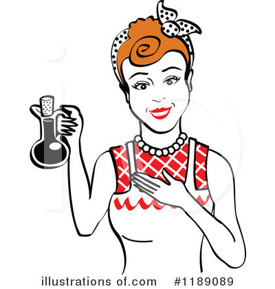 Royalty-Free (RF) Housewife Clipart Illustration by Andy Nortnik - Stock Sample #1189089