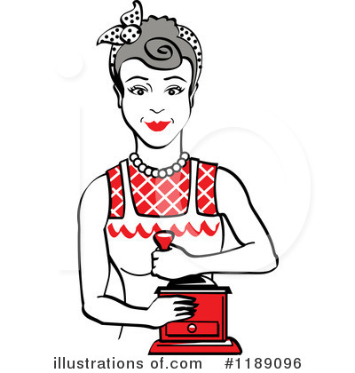 Royalty-Free (RF) Housewife Clipart Illustration by Andy Nortnik - Stock Sample #1189096