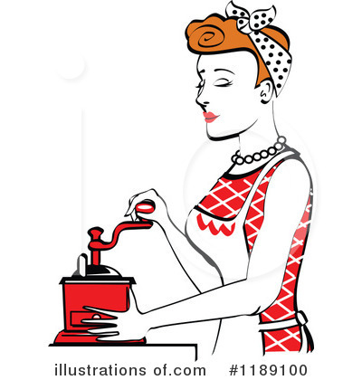 Royalty-Free (RF) Housewife Clipart Illustration by Andy Nortnik - Stock Sample #1189100
