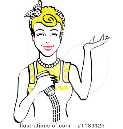 Royalty-Free (RF) Housewife Clipart Illustration by Andy Nortnik - Stock Sample #1189125