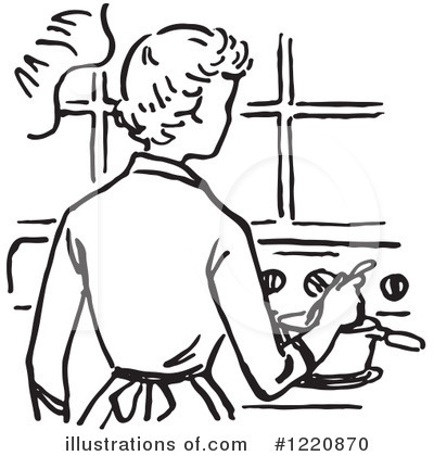 Royalty-Free (RF) Housewife Clipart Illustration by Picsburg - Stock Sample #1220870
