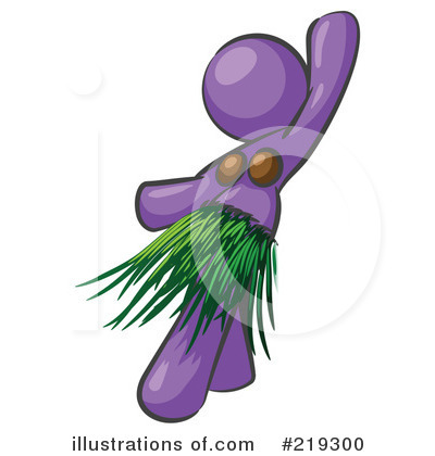 Royalty-Free (RF) Hula Clipart Illustration by Leo Blanchette - Stock Sample #219300