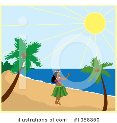 Hula Dancer Clipart #1058350 by Pams Clipart